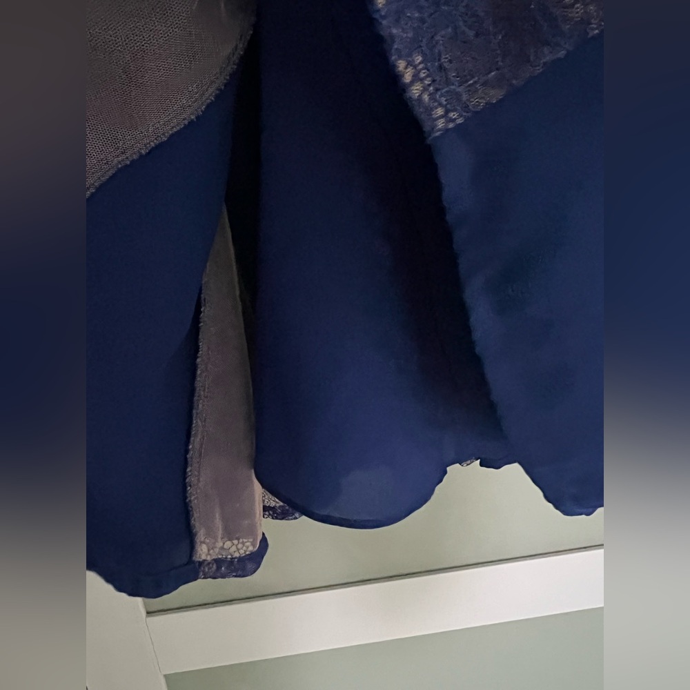 Bcbgmaxazria fit and flare blue dress size xs - Picture 3 of 5